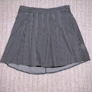 Black and White Checkered Skirt